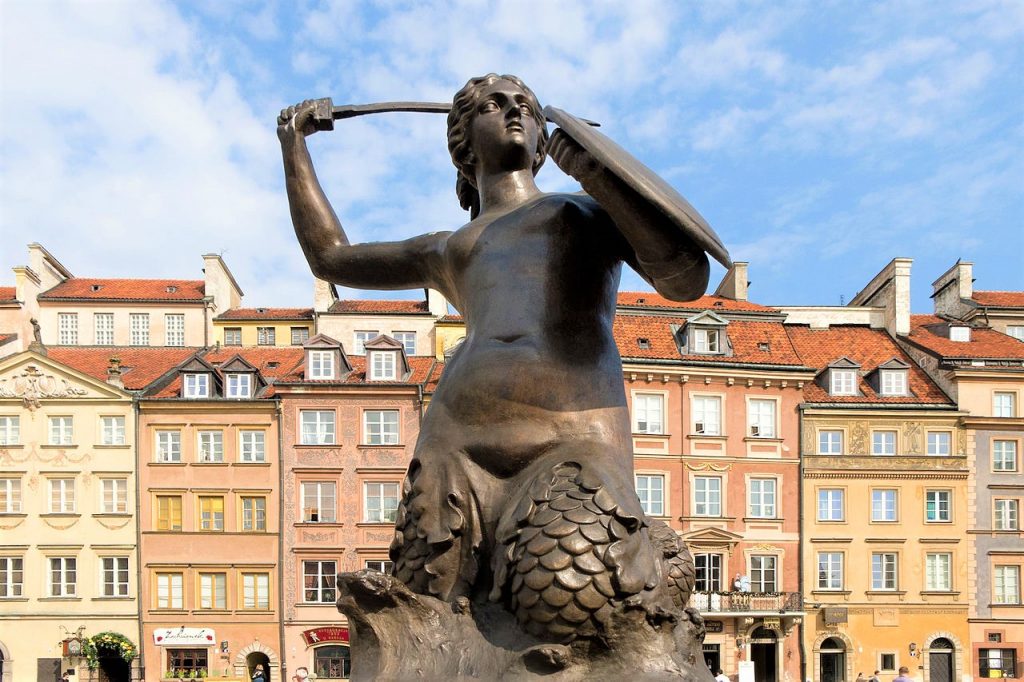 The Warsaw Mermaid Monument