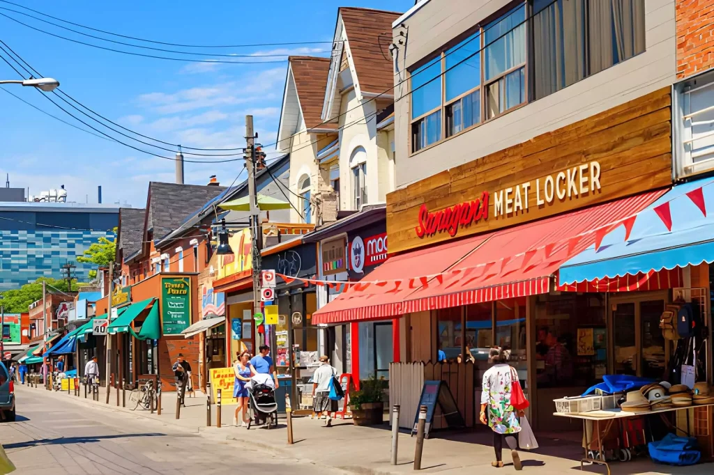 Ultimate 3-Day Toronto Itinerary: A Detailed Travel Guide 5 Vibrant street with shops and people