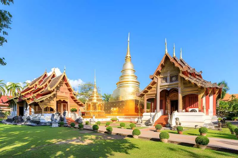 Chiang Mai Travel Guide 2025: The Cultural Heart and Northern Gateway of Thailand 3 wat-phra-singh-woramahawihan Golden temple under clear blue sky